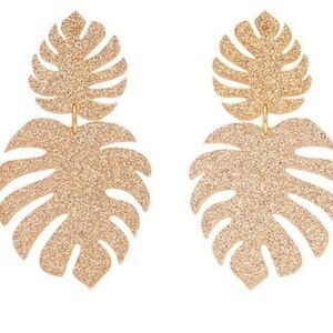 India Hicks Glitter Palm Earrings